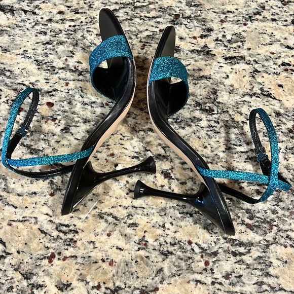 Marc Fisher Metallic Fabric Heels - Picture 7 of 10